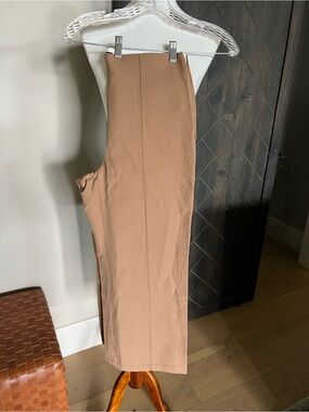 Land’s End Camel Colored High Rise Wide Leg Ankle Pant